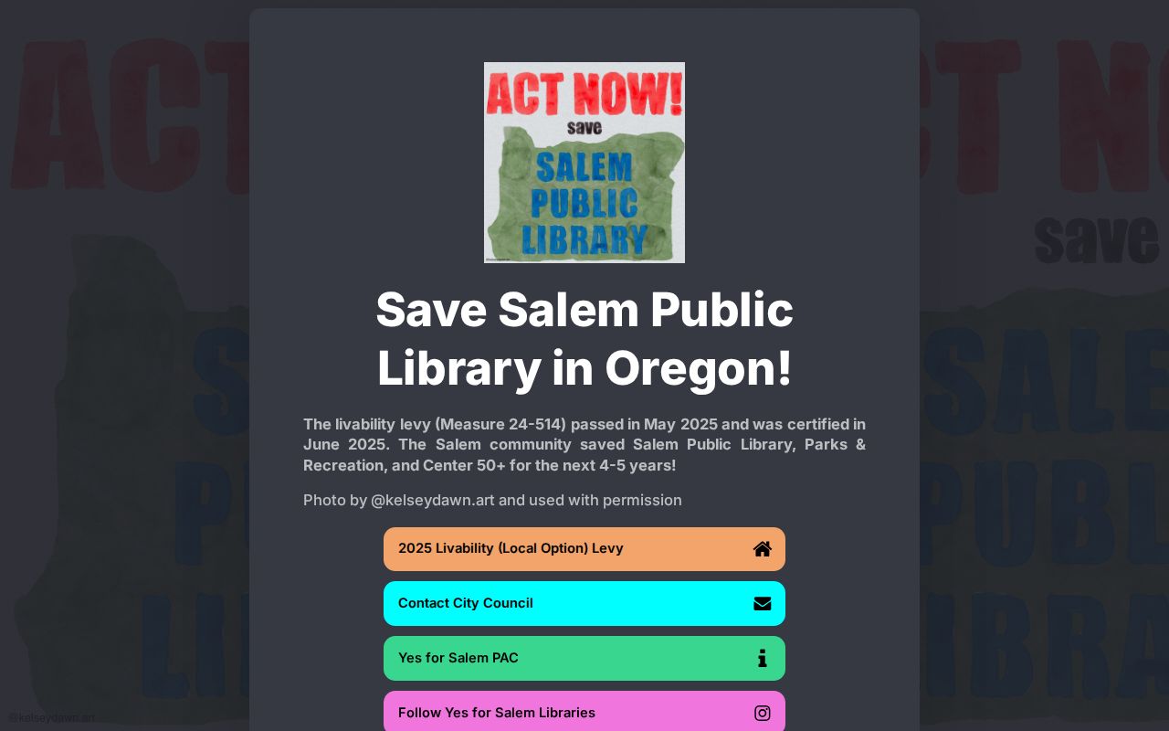 Save Salem Public Library (OR)